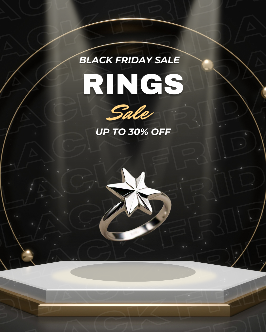 The Nutan Art Jewelry Rings Britt Sterling Silver Full Dark Moon Magic Ring