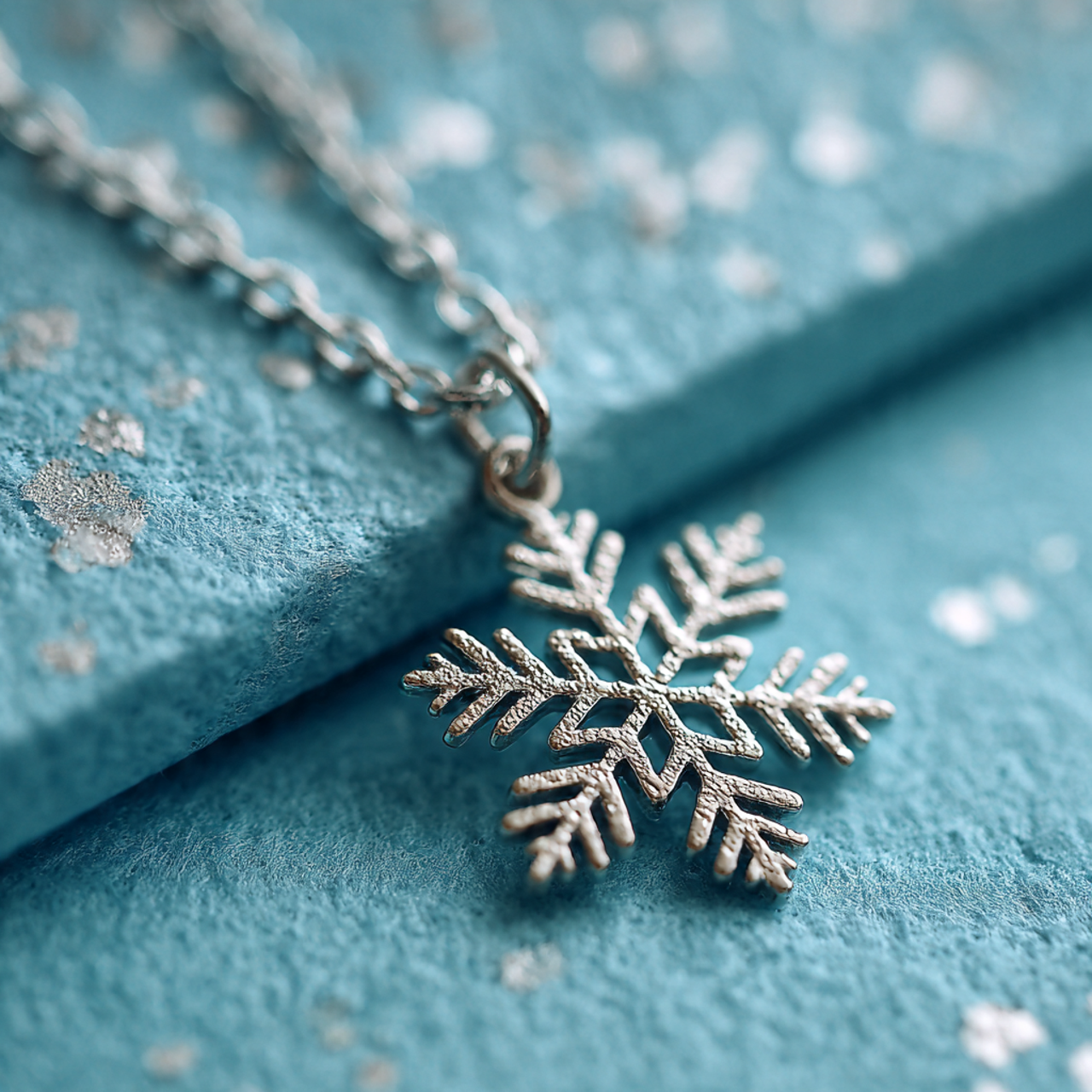 Proserpina Sterling Silver Pandora Snowflake Charm Necklace