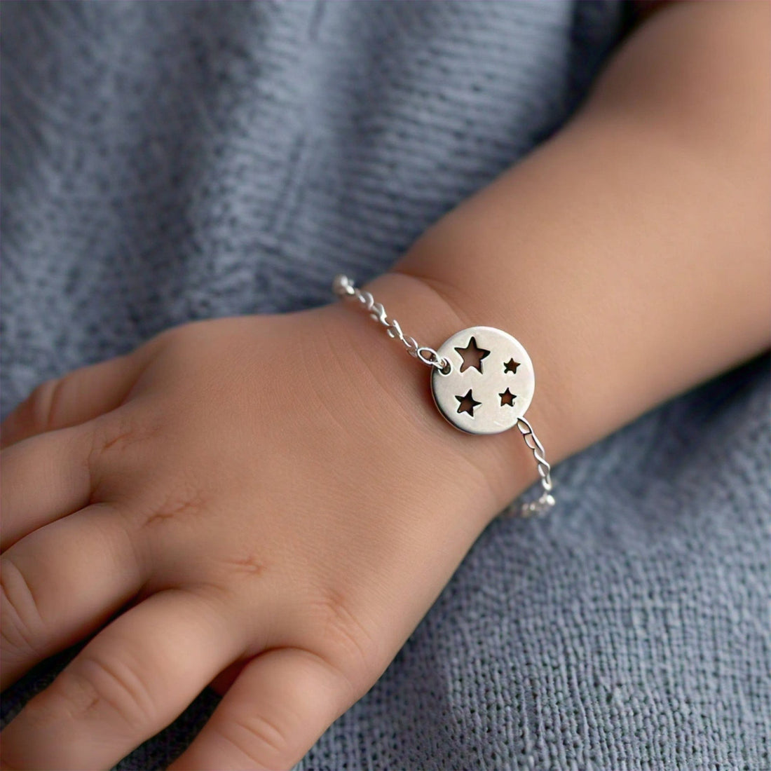 The Nutan Art Jewelry Bracelets Lethe Sterling Silver Full Circle Pandora Star Infant Childrens Bracelet