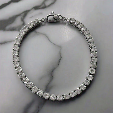 The Nutan Art Jewelry Bracelets Lucina Moissanite Sterling Silver Man Tennis Bracelet Woman