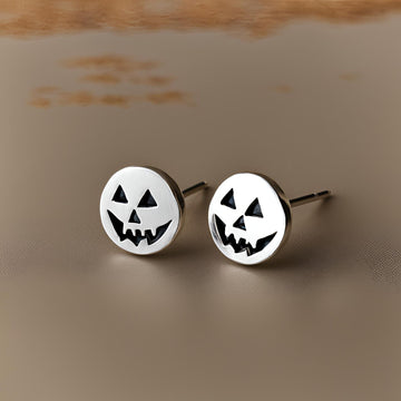 The Nutan Art Jewelry Earrings Maeve Halloween Pumpkin Earrings