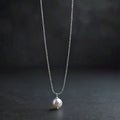 The Nutan Art Jewelry Necklaces Athena Sterling Silver Single Pearl Drop Necklace