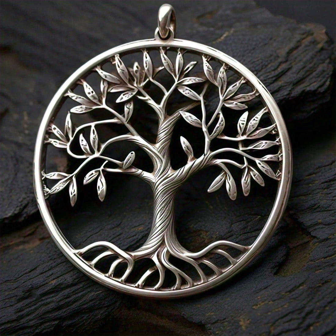 The Nutan Art Jewelry Pendants Clio Antique Handmade Tree of Life Pendant Silver