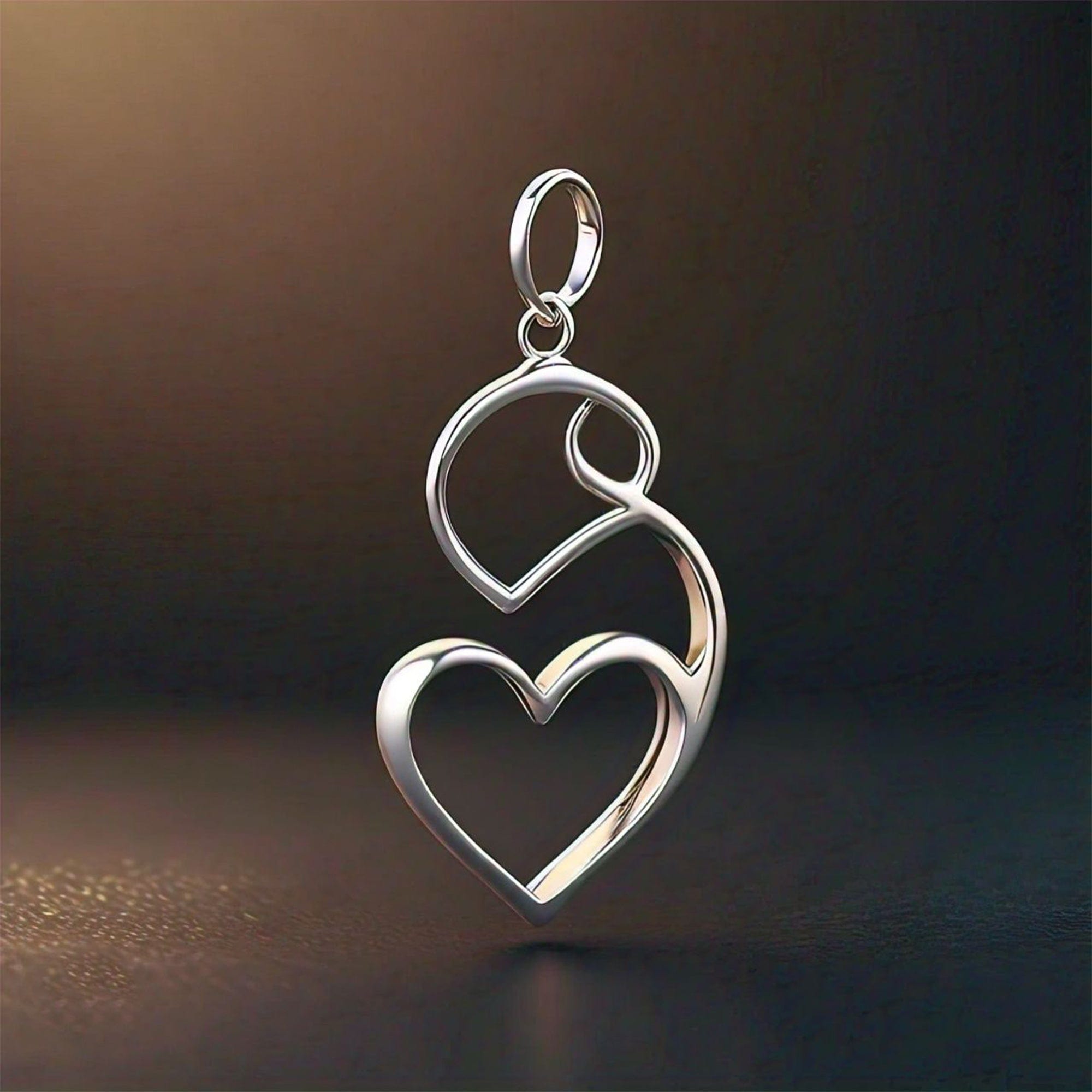 The Nutan Art Jewelry Pendants Thalia Vintage 925 Sterling Silver Heart Pendant for Girlfriend