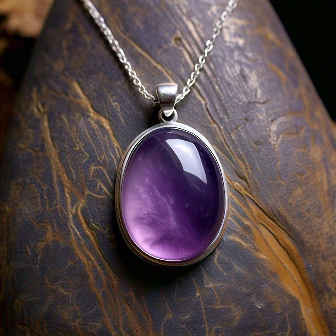 The Nutan Art Jewelry Pendants Uma Sterling Silver Real Vintage Amethyst Crystal Pendant