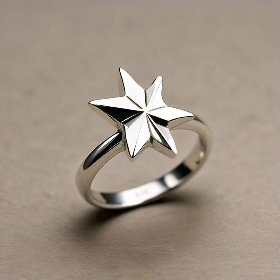 The Nutan Art Jewelry Rings Devika Sterling Silver Eastern Minimalist North Star Ring